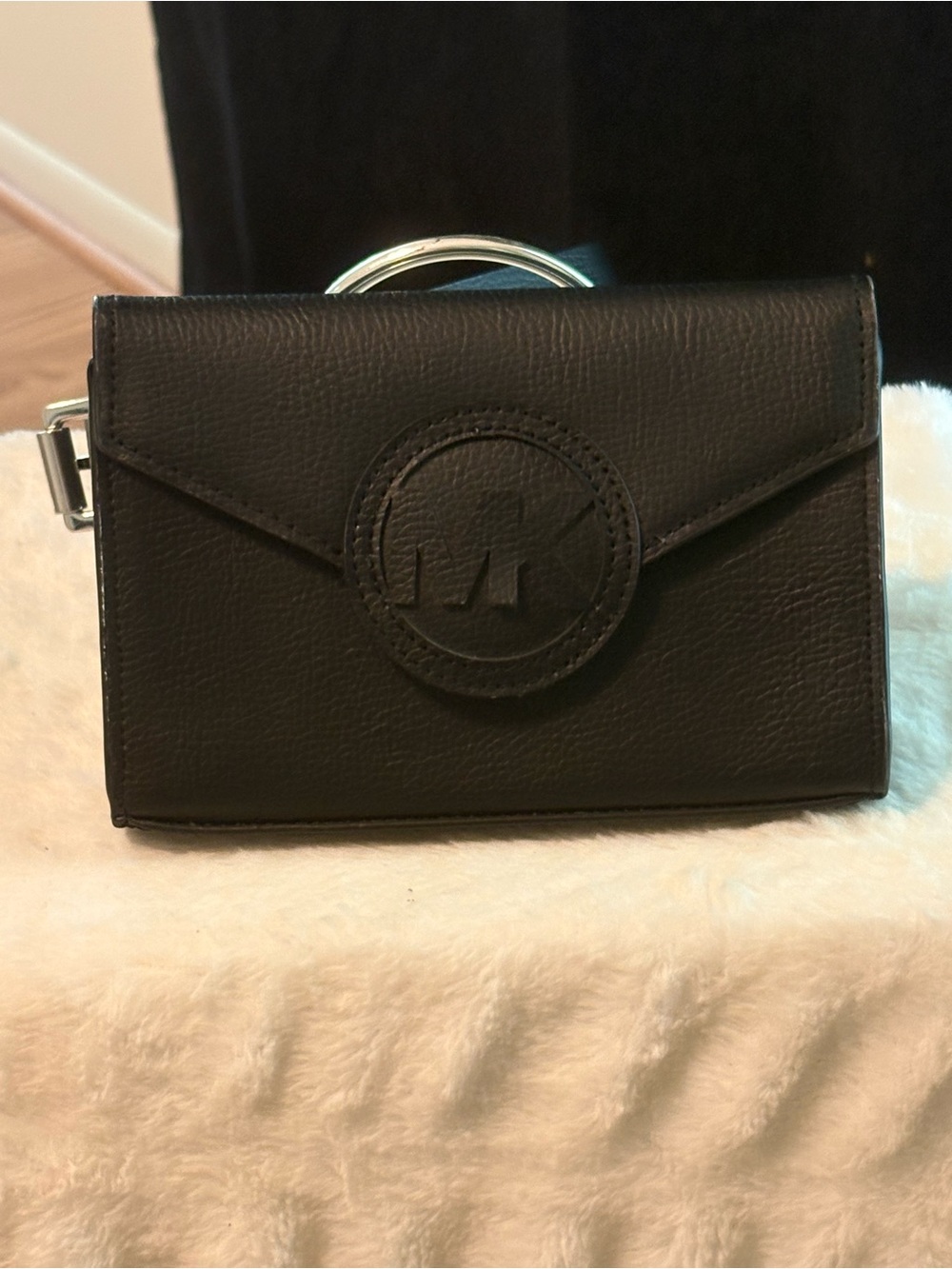 Michael Kors Black Leather Belt Bag